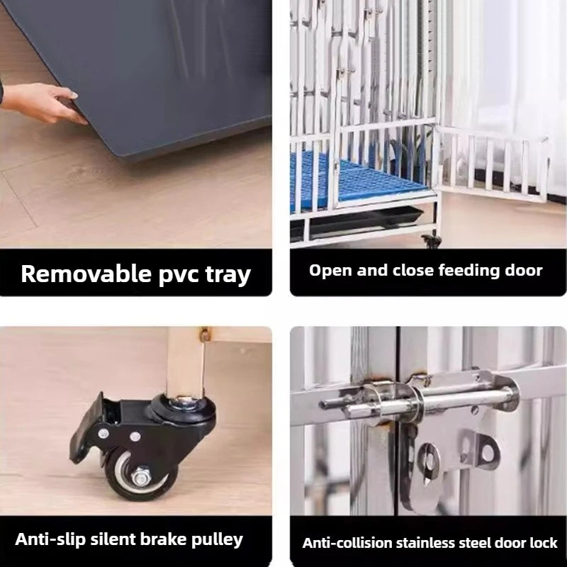 Large Cage Outdoor Stainless Steel Folding Fence with Strong Load-bearing Capacity