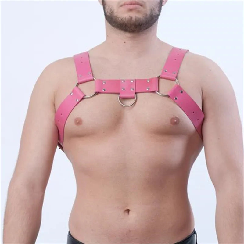 Leather Lingerie Chest Harness Adjustable Body Chain