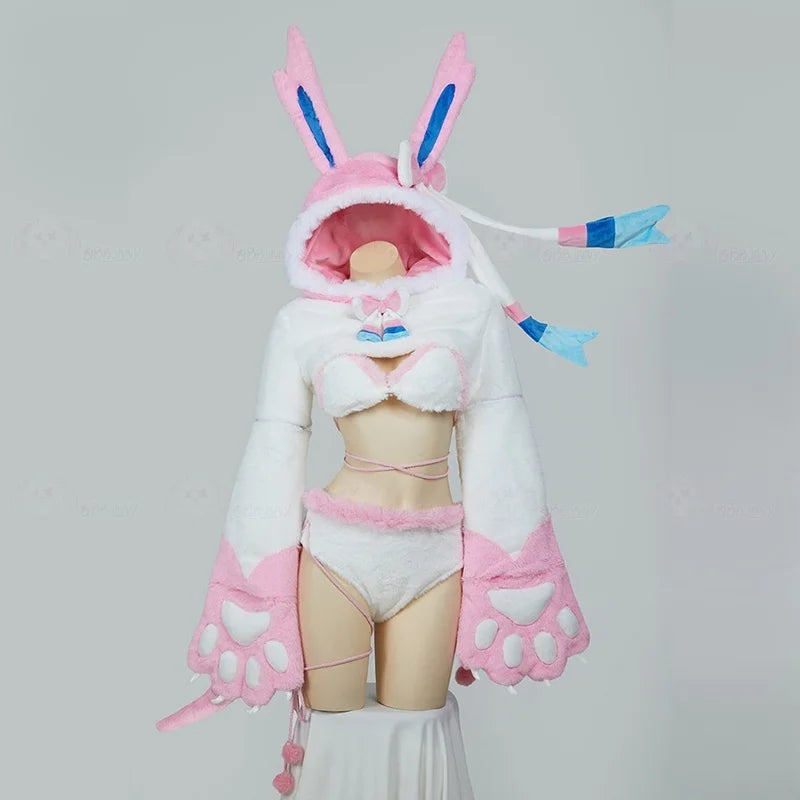 Sylveon Nymphali Feelinara Cosplay Role-Playing Costumes