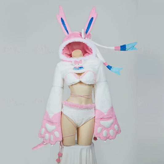 Sylveon Nymphali Feelinara Cosplay Role-Playing Costumes