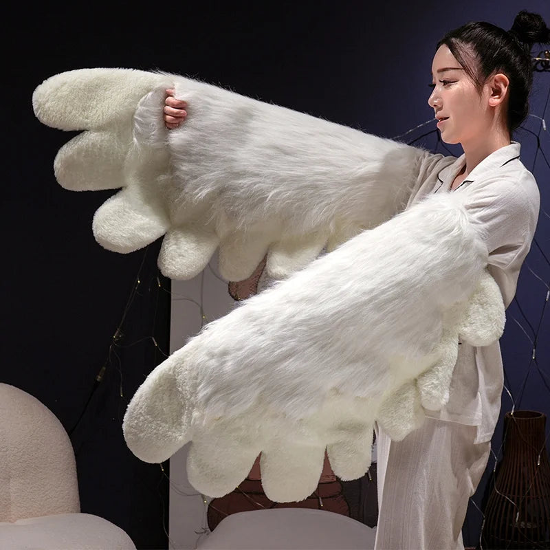 Kawaii Plush Furry Cat Gloves/ Furry Bird Wings or Furry Fox Paws