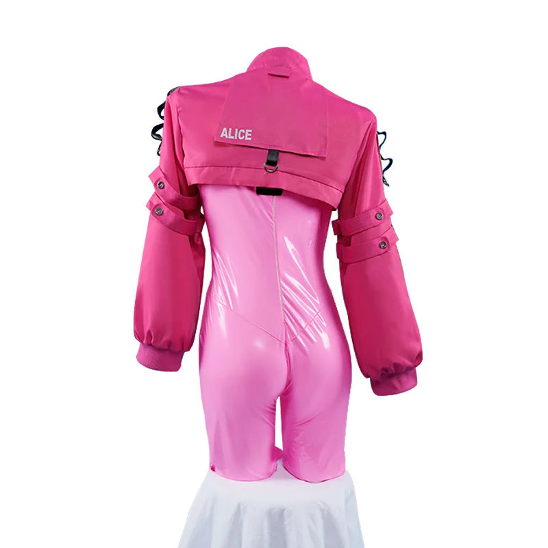 Nikki Alice Cosplay Costume Bodysuit with Ear Gloves Wig Cosplay