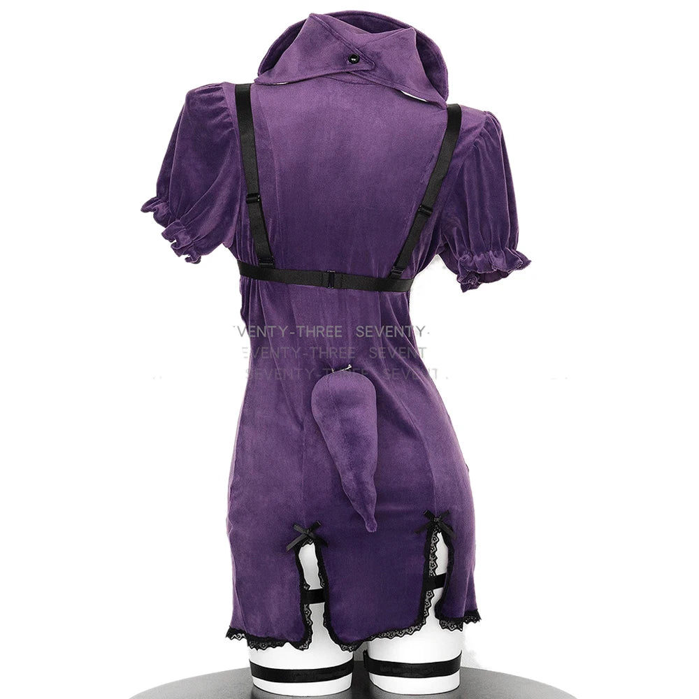 Little Demon Ghost Princess Uniform Purple Dress Devil Outfits