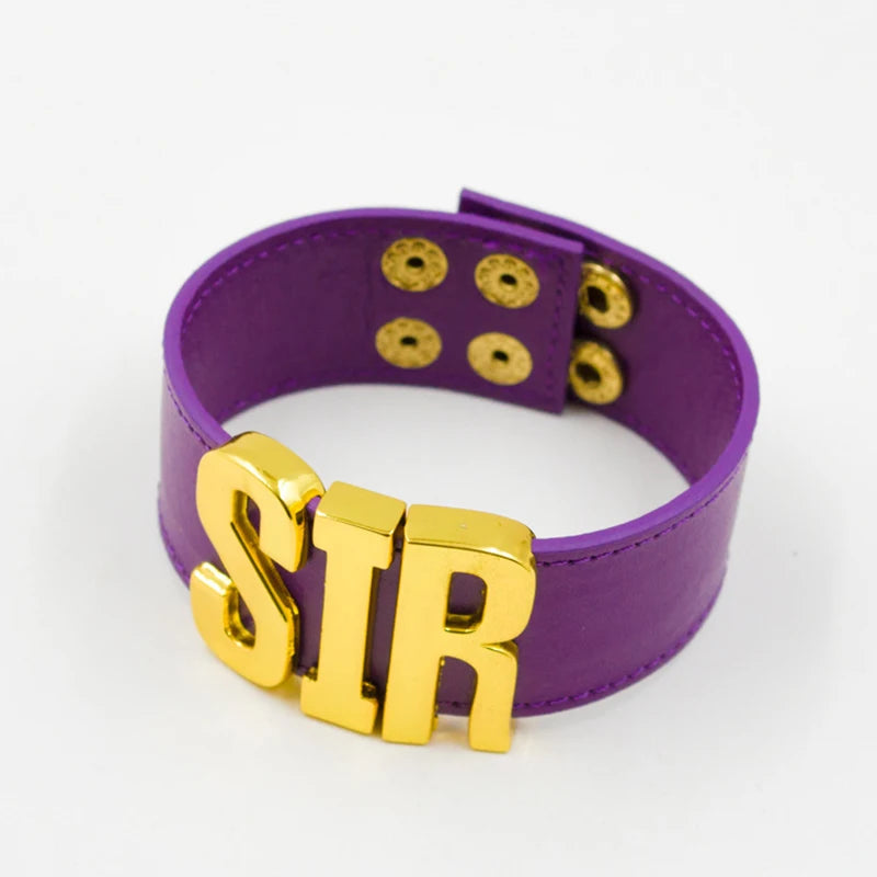 Yes Sir Leather Wristband