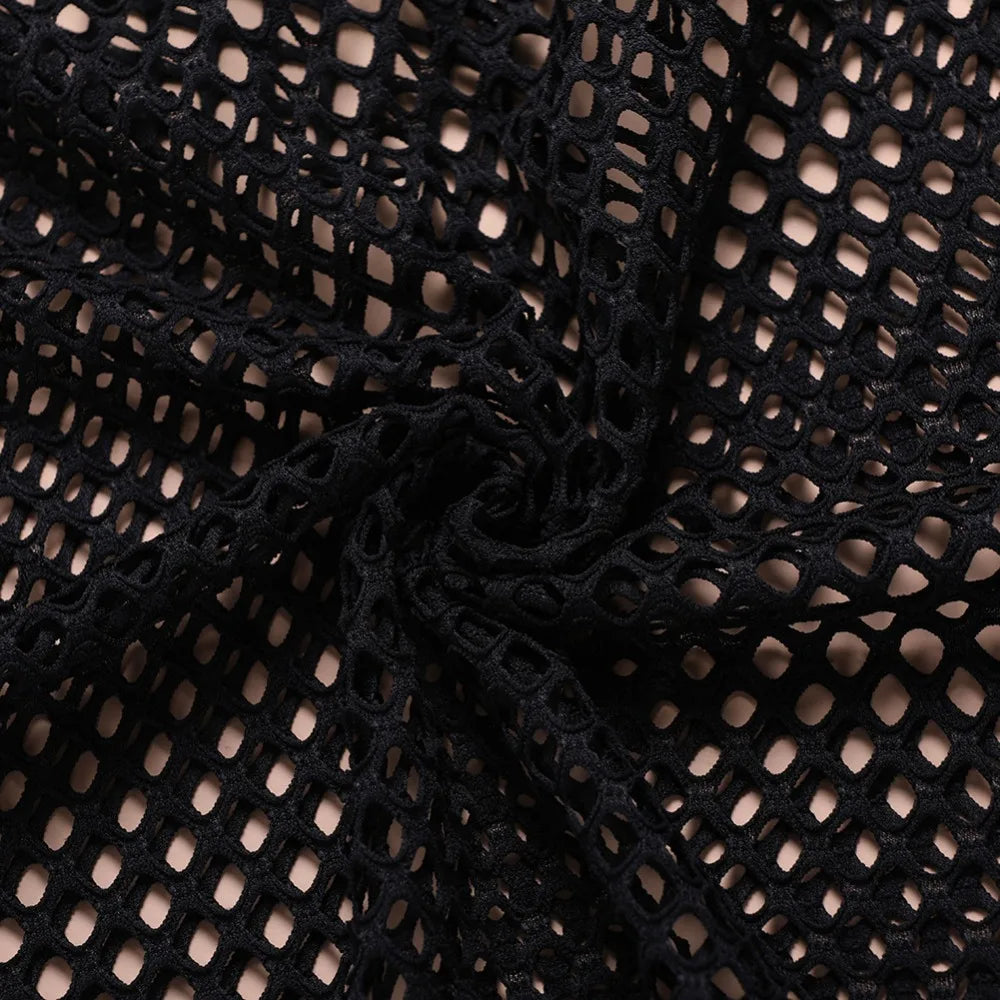 Mens Transparent Sexy Mesh T Shirt  New See Through  Fishnet Long Sleeve Muscle Undershirts Nightclub Party Perform Top Tees