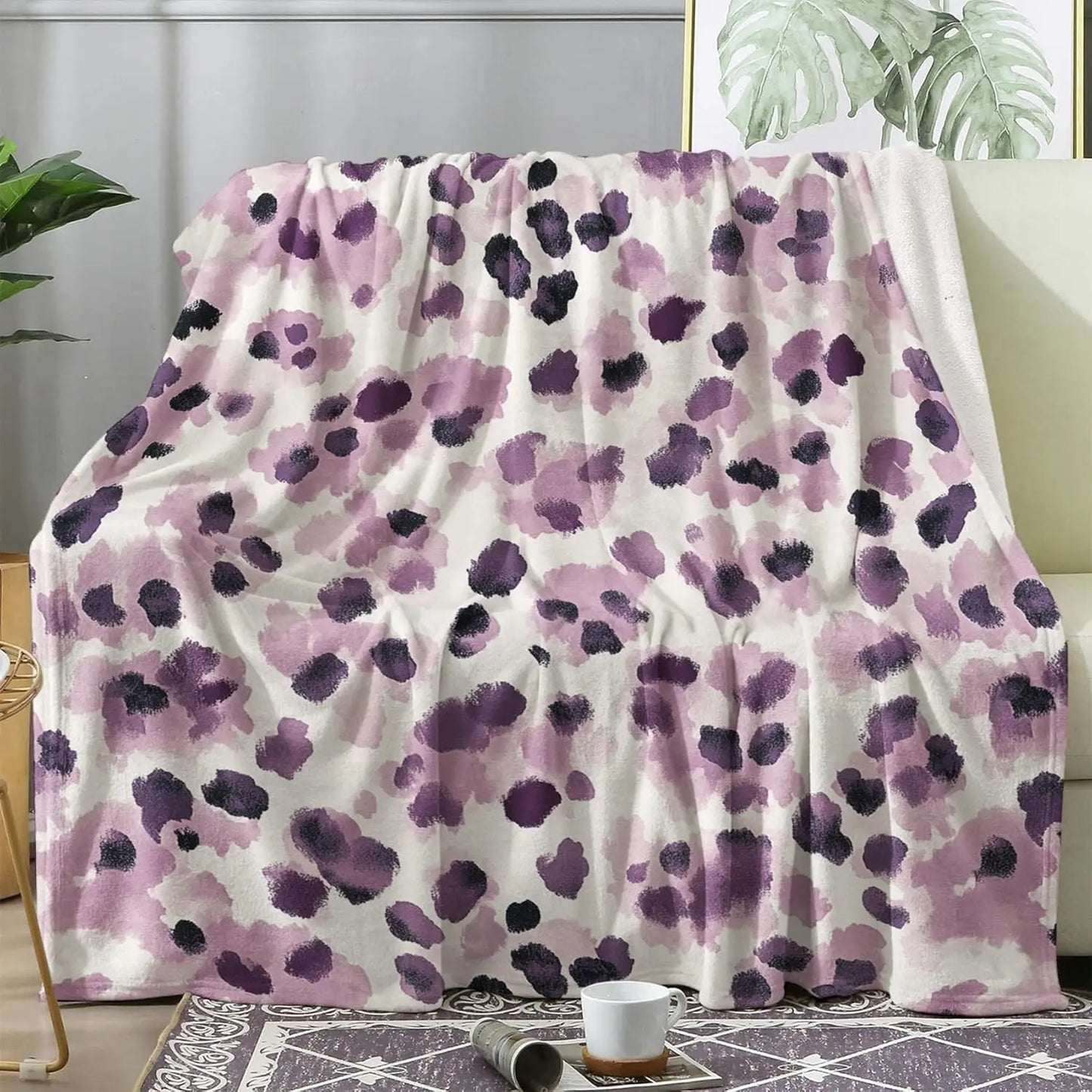 Multi Patterned Fleece Blankets for Couch Bed Sofa- Super Soft