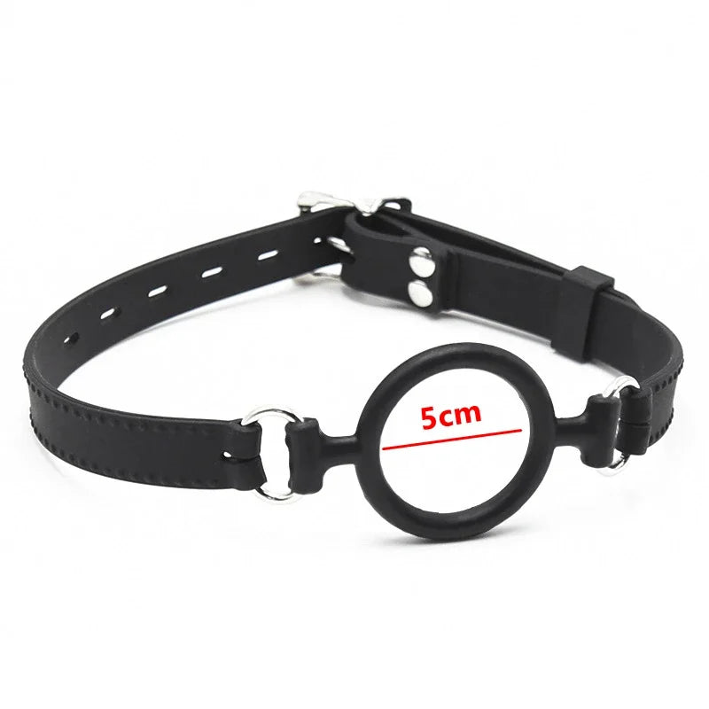 Harness Gag Spreader Open Mouth Metal Claw Hook Couples Bondage