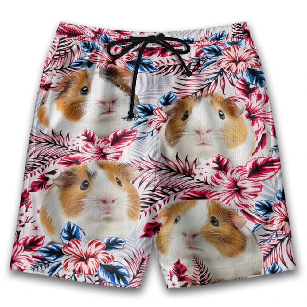 Unisex 3D Printed Funny Pets Guinea Pig Casual Shorts