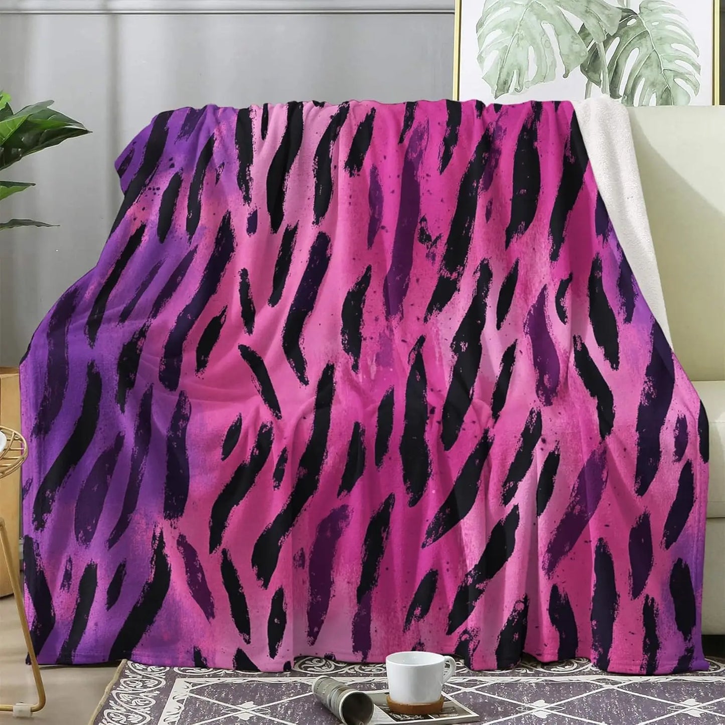 Multi Patterned Fleece Blankets for Couch Bed Sofa- Super Soft