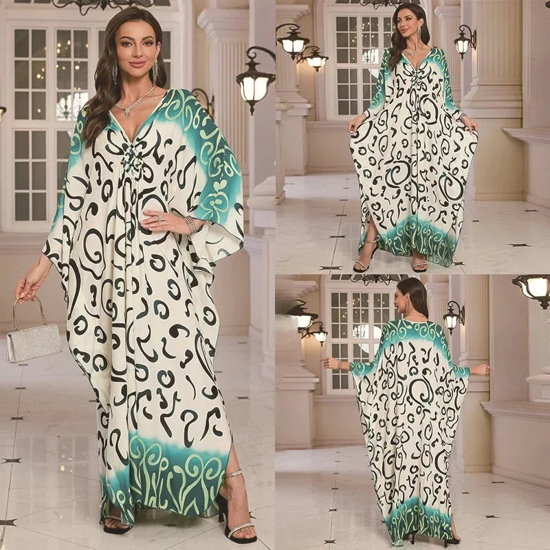 Women's Cotton Beach Dress Loose Long Robe Bikini Cover up