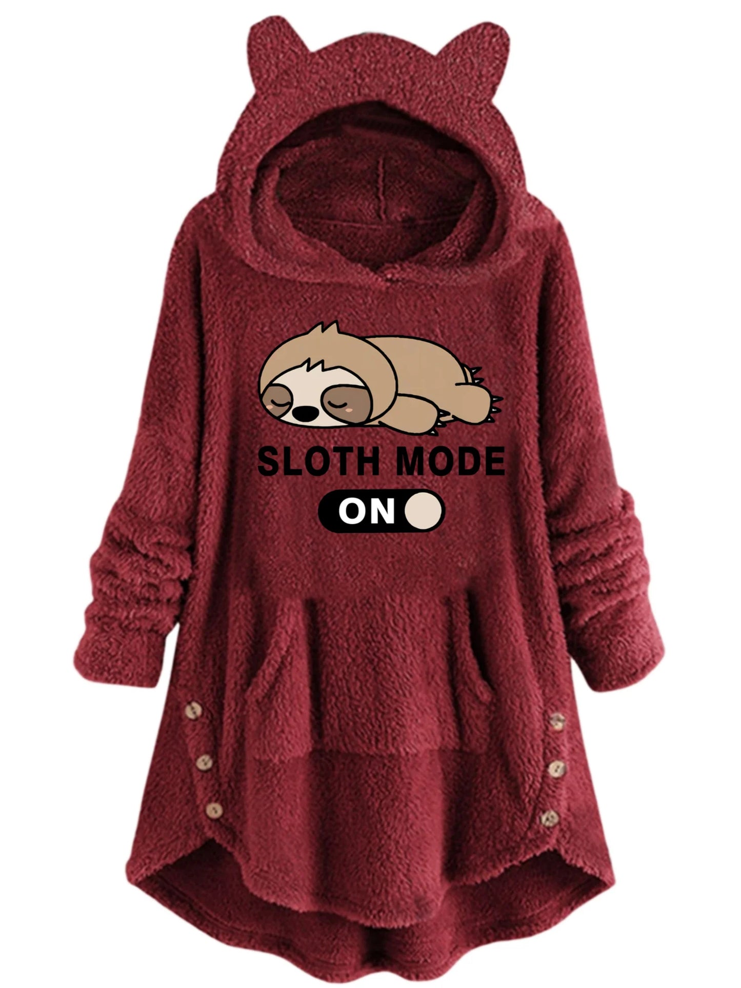 Cat Ears Long-Sleeved Hooded Sweatshirt