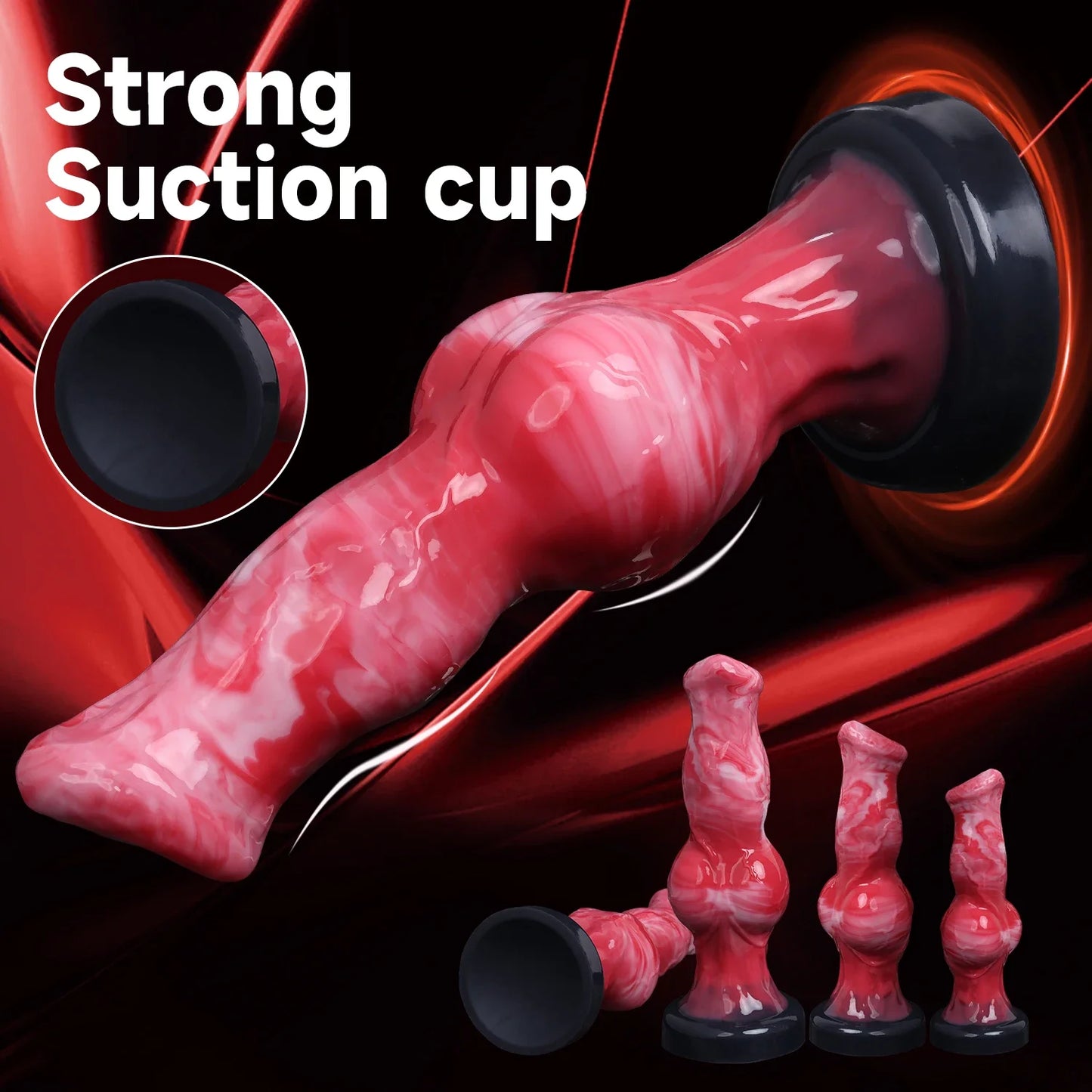 Monster Dildo Dog Knot Penis Masturbator Sex Toy