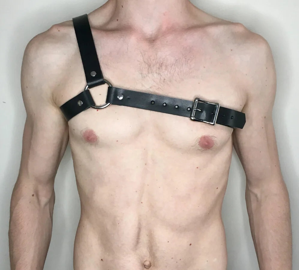 Leather Lingerie Chest Harness Adjustable Body Chain