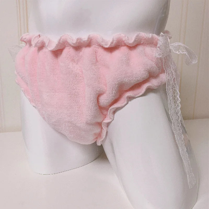 Soft Thick Fluffy Flannel Briefs