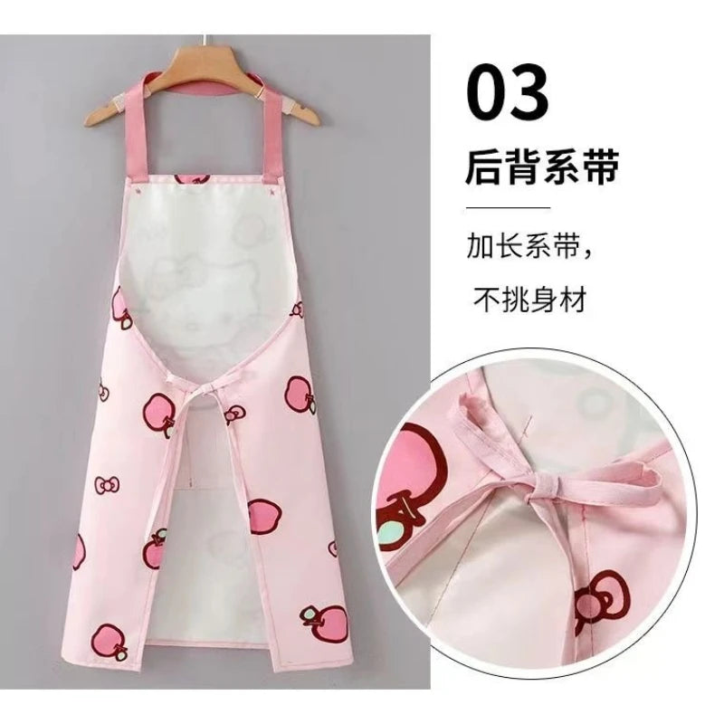 Sanrio Hello Kitty or Cinnamoroll Cute Waterproof and Oil-Resistant, Stain-Resistant Kitchen apron