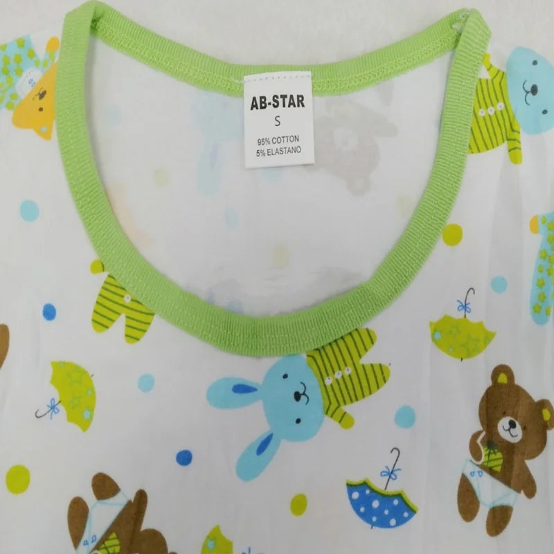 Cute Cartoon Pattern Bodysuit Cotton Snaps Soft Comfortable Onesie small to 6xl