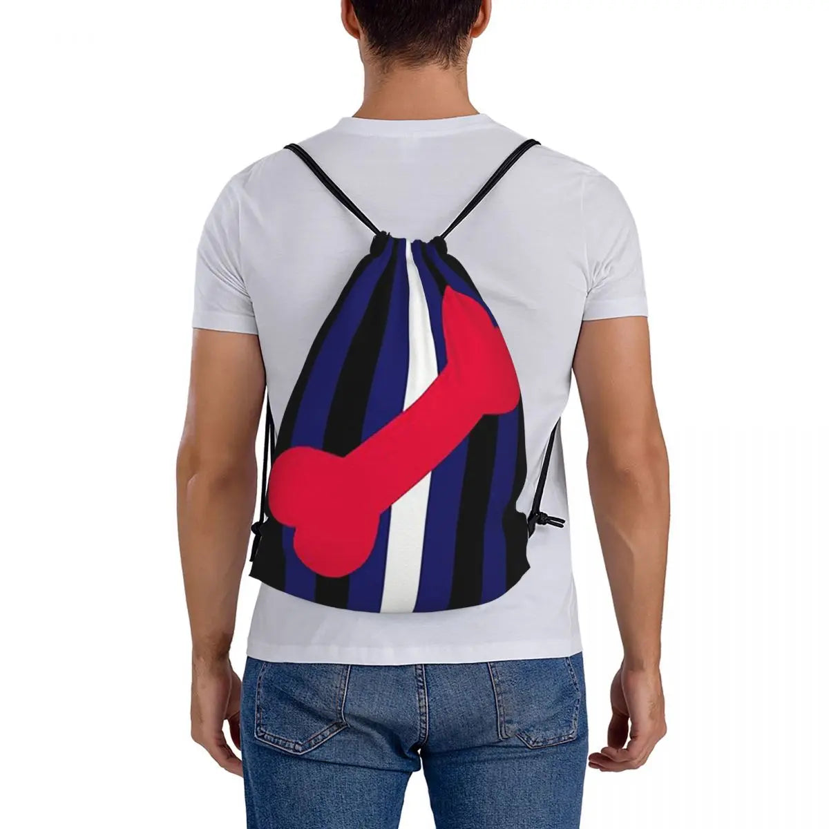Leather Puppy Pride Backpacks Multi-function Portable Drawstring Bags
