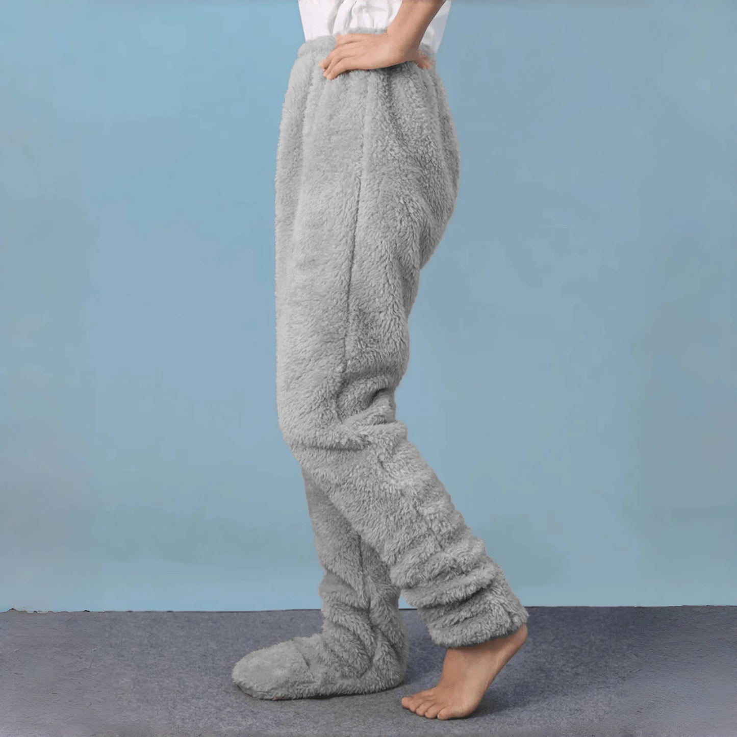 Foot And Ankle Thickened Sleep Pants with Socks