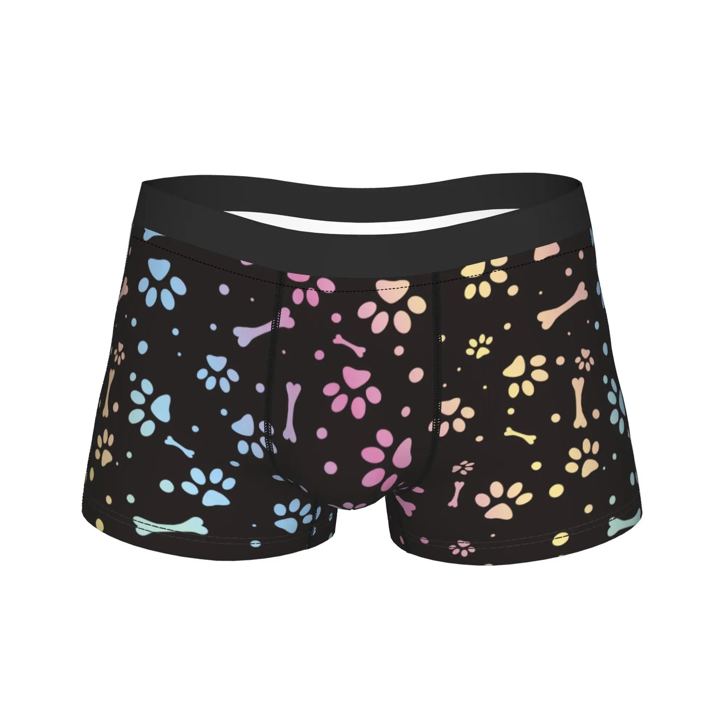 Men's Pet Prints Dog Boxer Briefs Breathable Underpants M-XXL