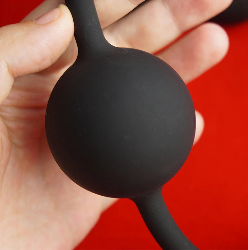 Silicone Anal Beads with Silicone Huge Anal Balls