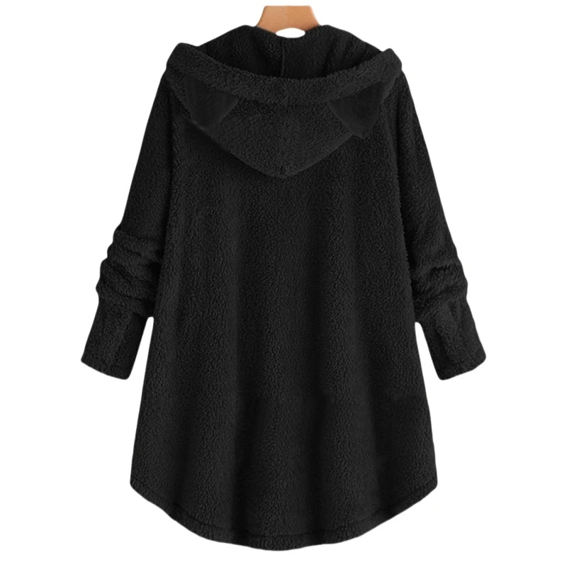Cat Ears Long-Sleeved Hooded Sweatshirt