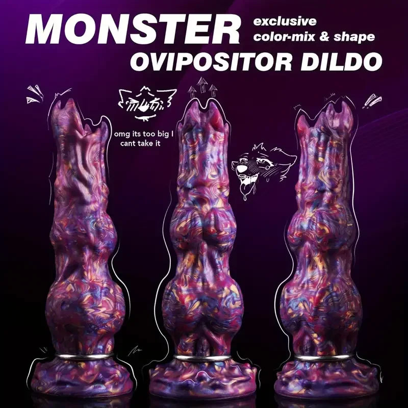 2 Style Inflatable Ovipositor Fantasy Laying Eggs Alien Dildo