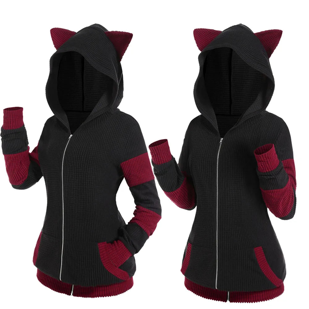 Cute Hooded Cat Ear Jacket
