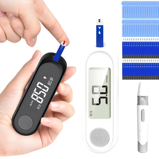 Blood Glucose Diabetes Testing Kit with 50pcs Test Strips+50 Lancets Blood Sugar Meter