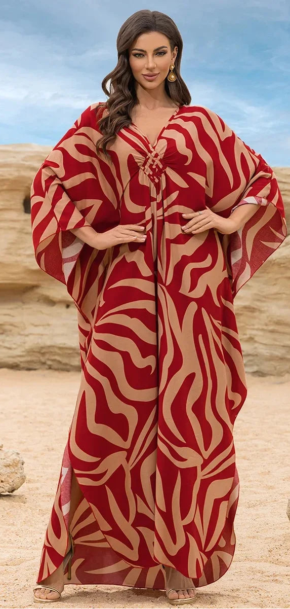 Women's Cotton Beach Dress Loose Long Robe Bikini Cover up