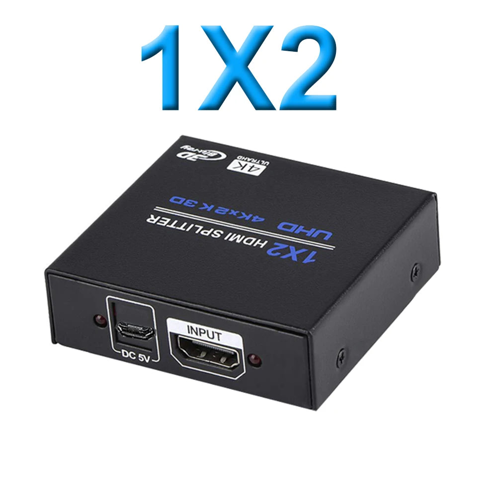 4K HDMI Splitter 4/2 port HDMI 1 in 4 out Splitter 4K 30Hz HDMI 1.4 Splitter for HDTV PC PS3 DVD HDCP 1.3