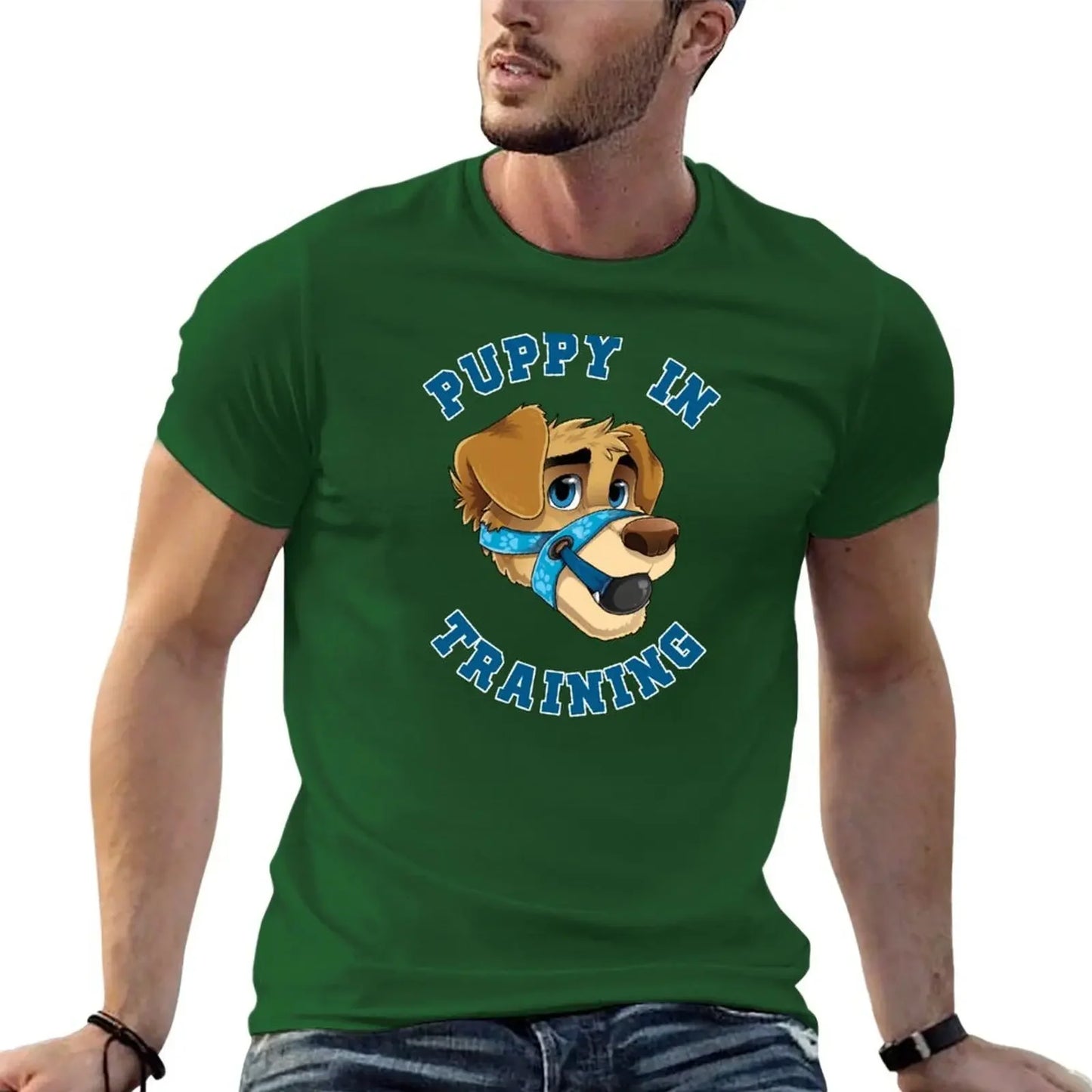 Puppy in Training- Pup Play Kink Design T-shirt up to 6XL