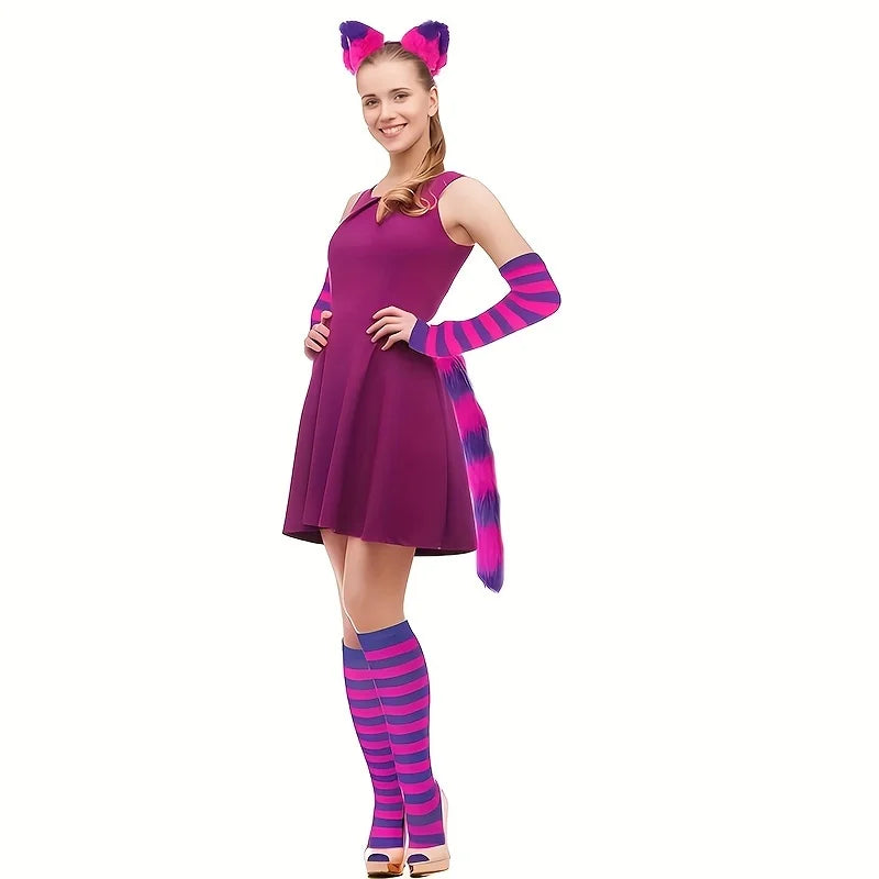 Role playing costume set with assorted striped sets