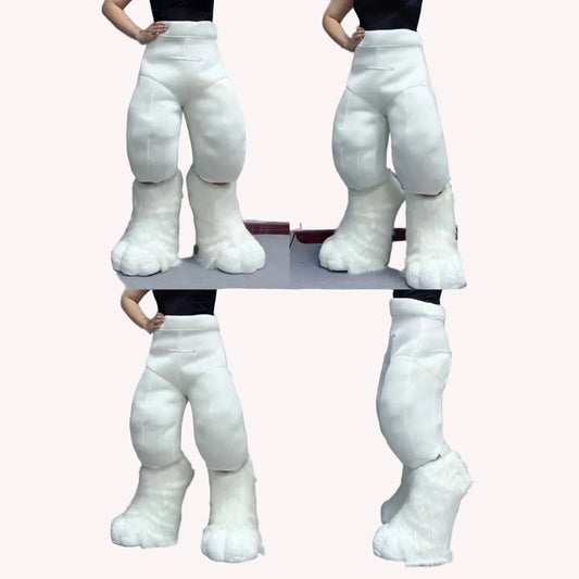 New Arrival Integrated Furry Costume Long Legged Curved Legged Padded Fake Full Length  Animal Suit for All Genders