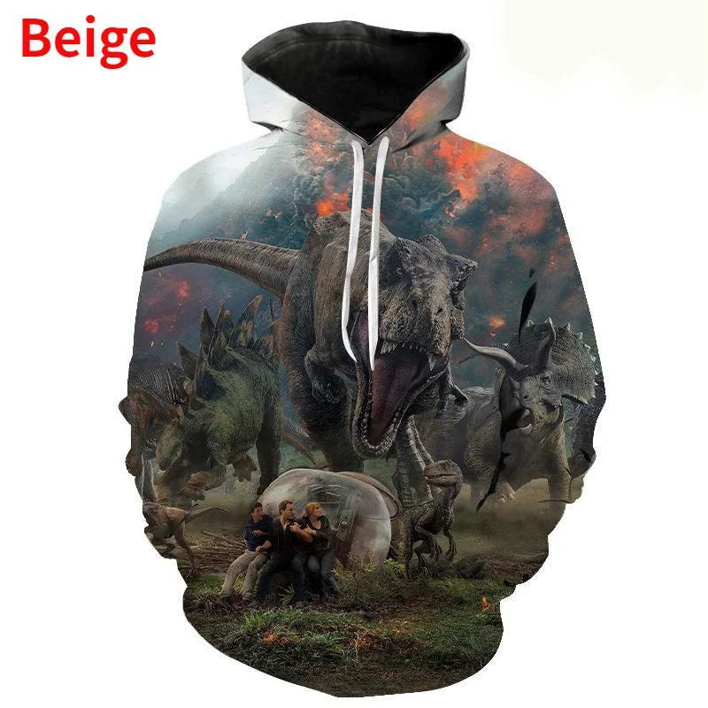 Men and Women Jurassic Park 3d Printing Hoodie Sweatshirt Fashion Casual Hoodie Pullover Harajuku Movie Tops