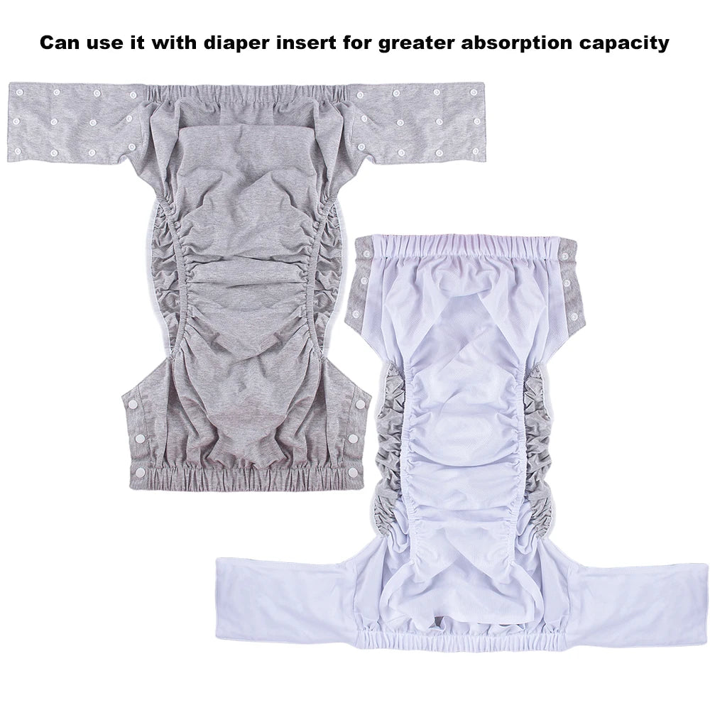 1PC Cloth Diaper With An Inner Opening for Diaper Insert Breathable Adult Diaper Nappy