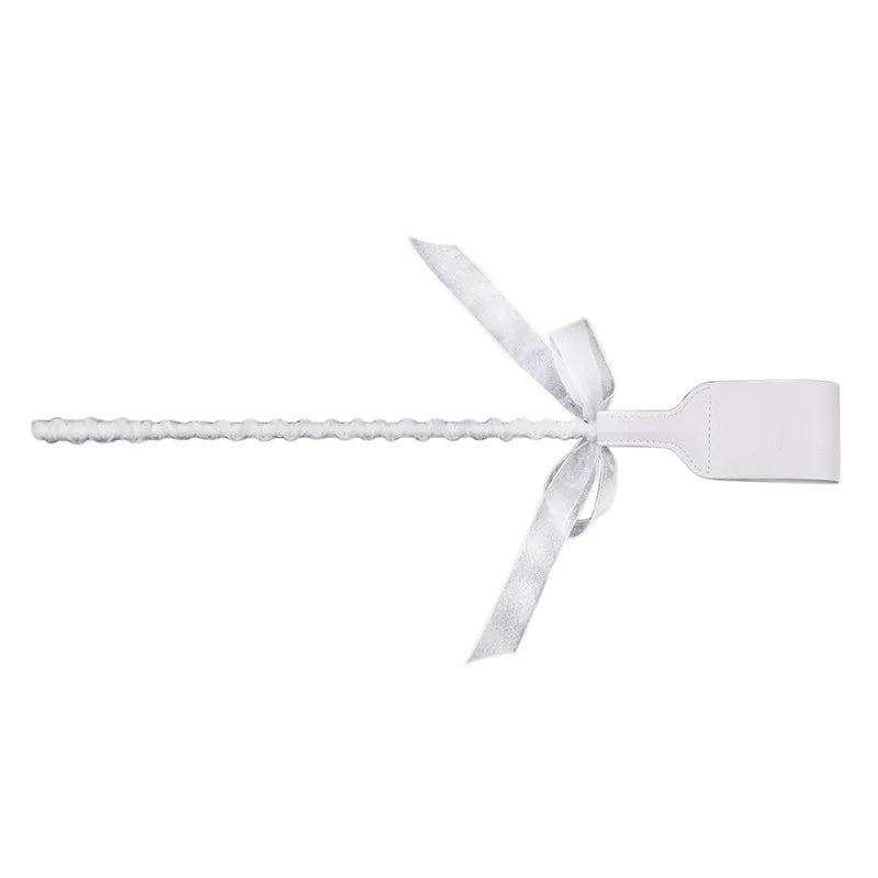 White Leather Clap Spanking Paddle Fantasy Couples