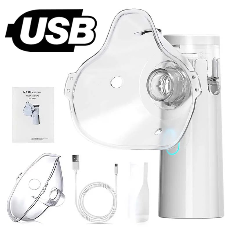 Silent Mesh Nebulizer Handheld Asthma Inhaler Atomizer Mini Portable