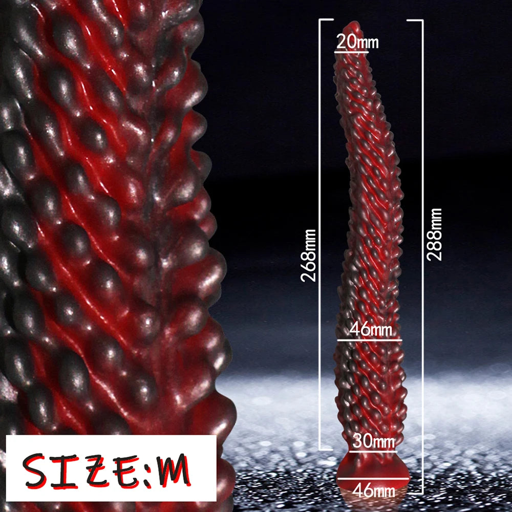 Monster Tentacle Dildo, Anal Dildo with Strong Suction Cup, Long Butt Plug for G Spot & Prostate Massager