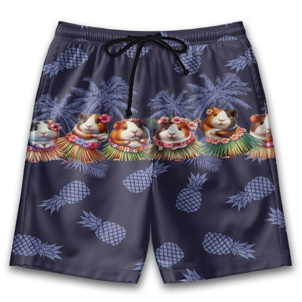 Unisex 3D Printed Funny Pets Guinea Pig Casual Shorts