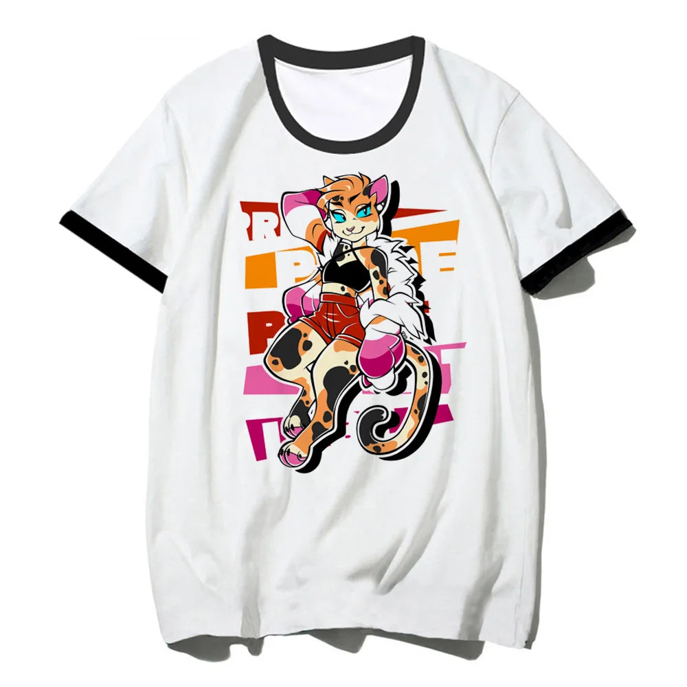 Furry Tee women summer manga comic t-shirts