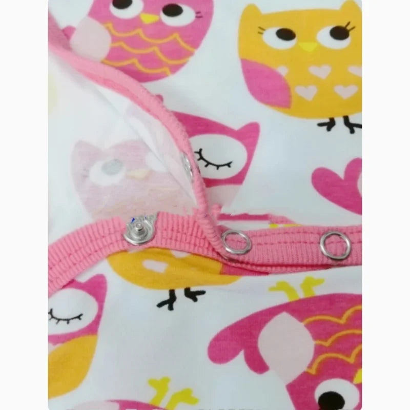 Cartoon Pattern Bodysuit With Long Sleeve ABDL Adult Romper