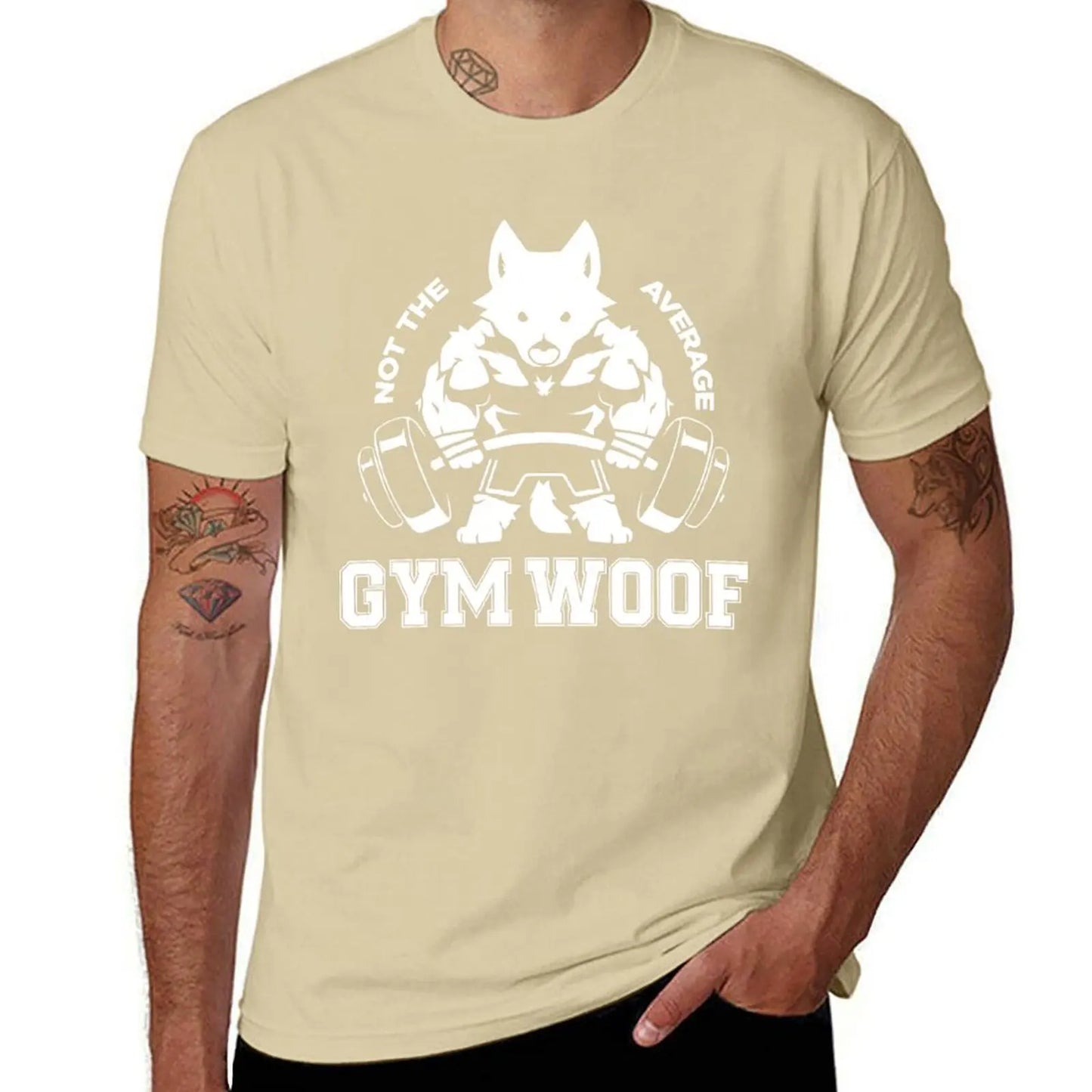 Not the average GYM WOOF T-Shirt Up To 6XL