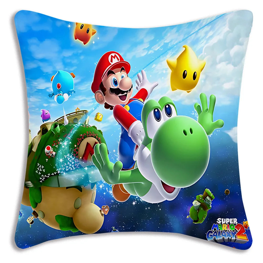 Mario's Plush Cute Cushion Cover, Decorative Home Double-sided Printing