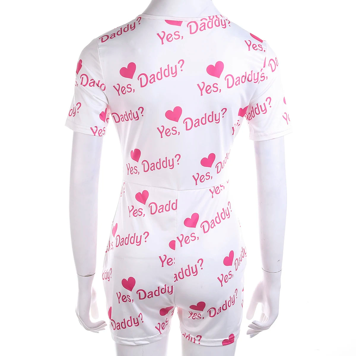 Unisex Playsuits Summer Short Sleeve Buttons Neck Jumpsuits