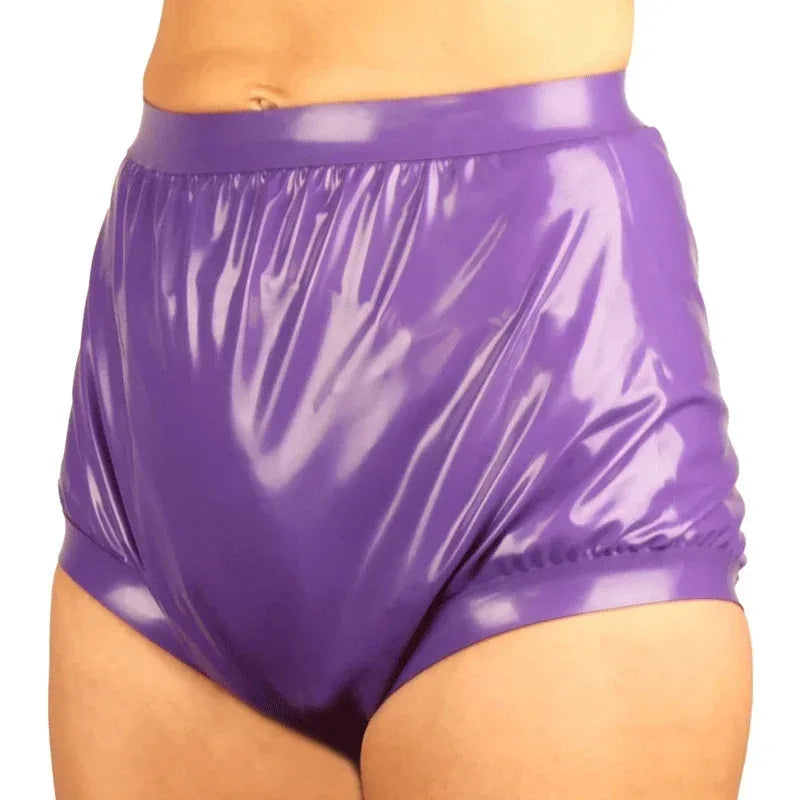 UNISEX Latex Underwear High Waist Latex Panites