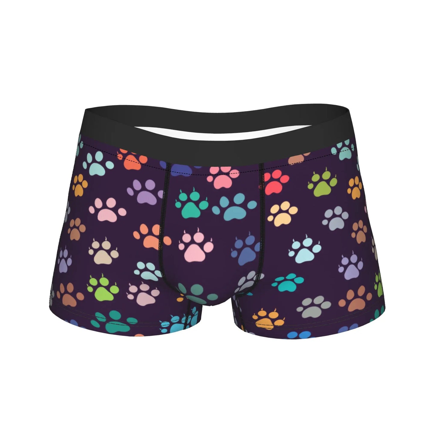 Men's Pet Prints Dog Boxer Briefs Breathable Underpants M-XXL