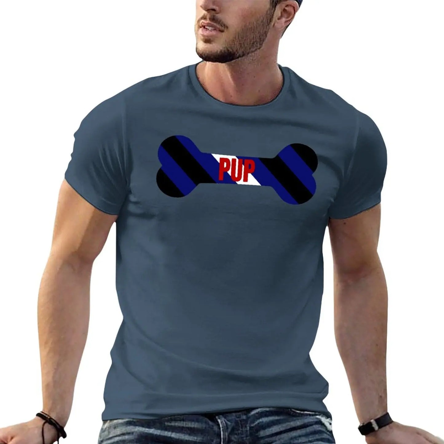 Red Pup Pride Bone T-Shirt quick drying shirt