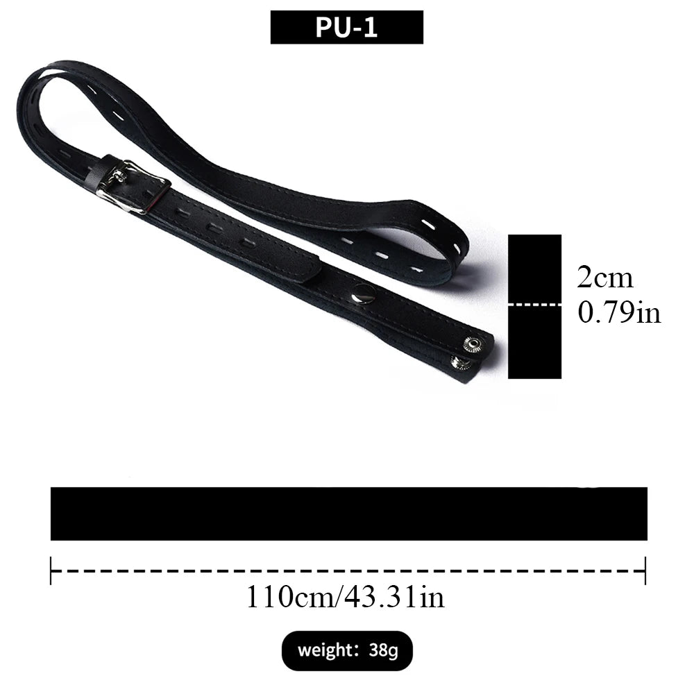 PU Leather Chastity Belt For Metal Cage Harness Belt