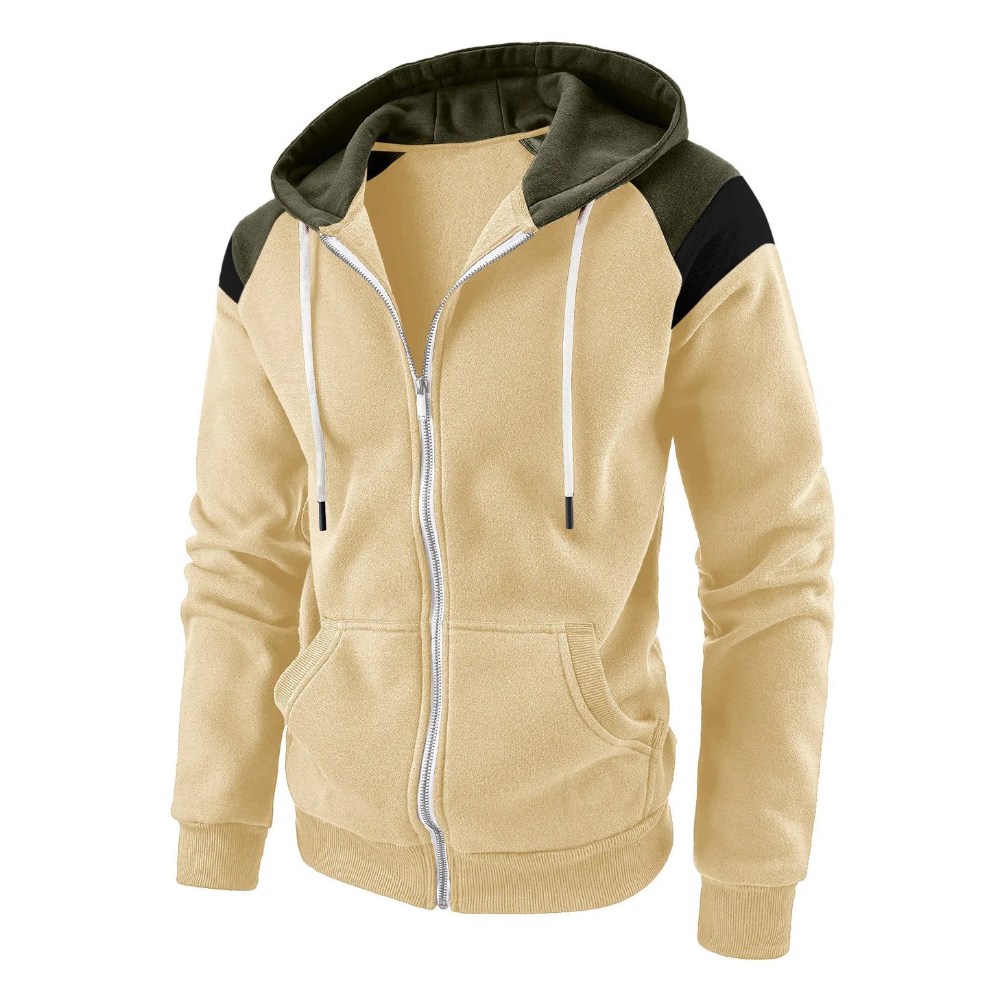 New Men Hoodies Jacket JURASSIC PARK Dinosaur World Graphic Men's Color blocking Contrasting Sweatshirt, Men Casual Sports Top