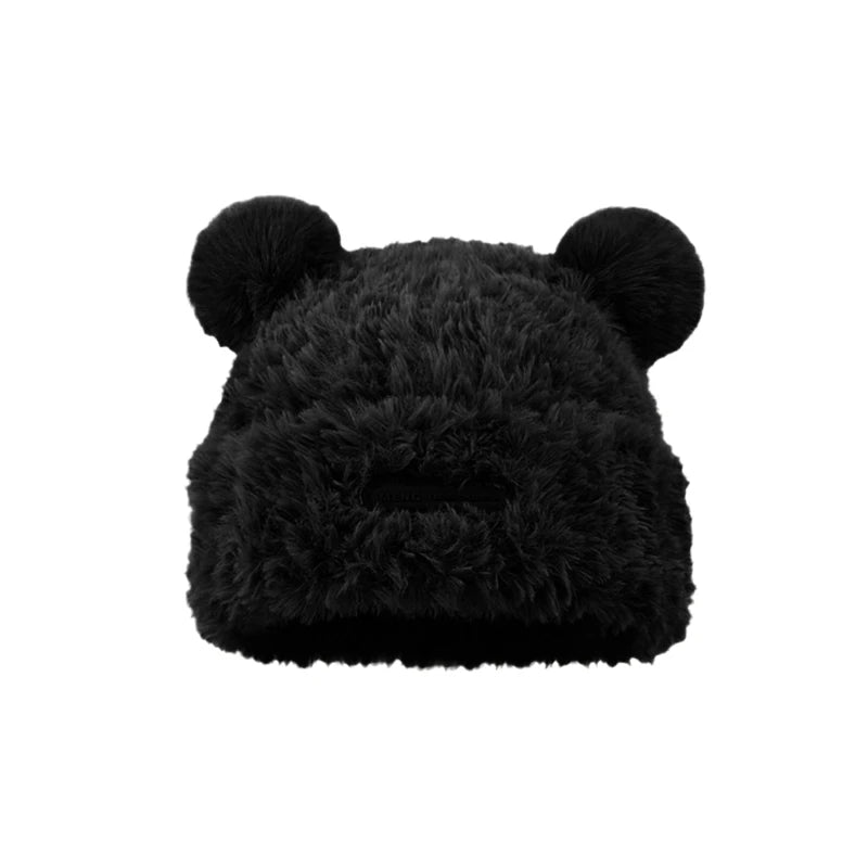 Bear Hat With Furry Ears